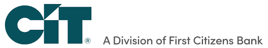 CIT logo, equipment loans, equipment leasing.