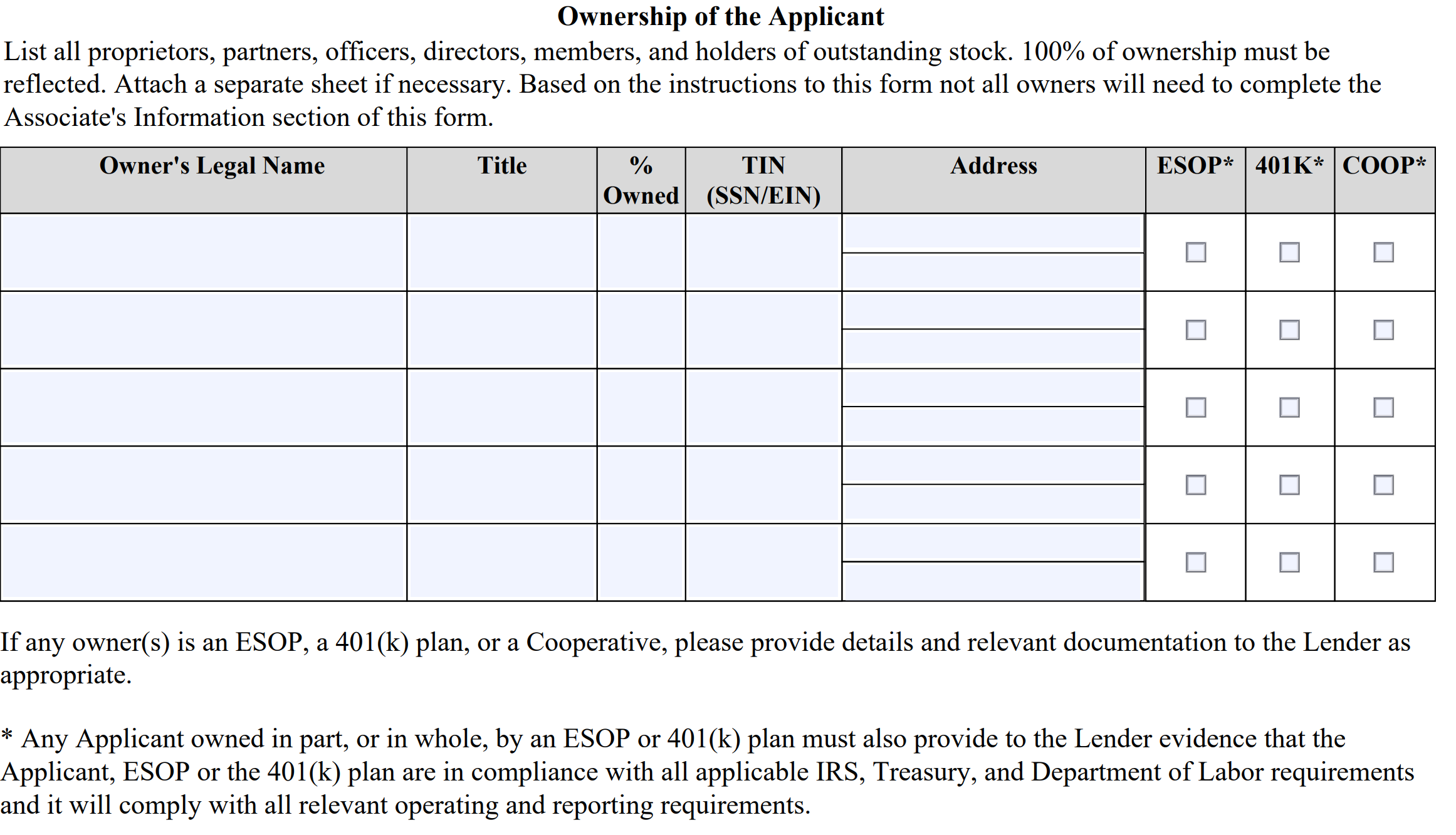 how to fill out sba form 1919