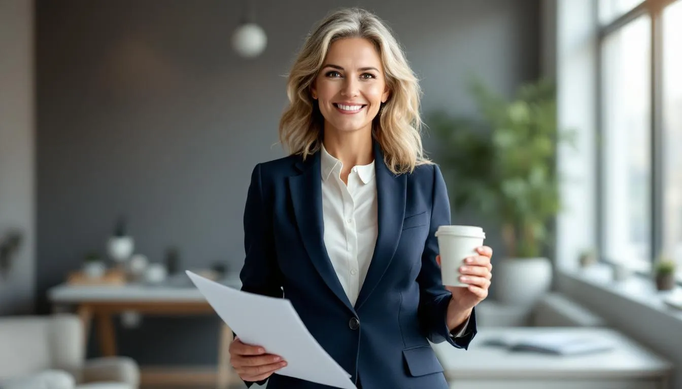 A confident small business owner smiles proudly, having just secured an SBA loan to enhance their annual budget and support business growth. This moment reflects the positive impact of the Small Business Administration's programs on small businesses and their owners.