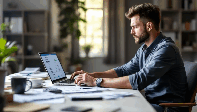 SBA Loan Credit Score Requirements - A small business owner is reviewing their personal credit score and business finances to determine eligibility for an SBA loan, ensuring they meet SBA loan credit score requirements for competitive rates and maximum loan amounts. The owner is focused on understanding their financial position to qualify for funding options that best suit their business needs.