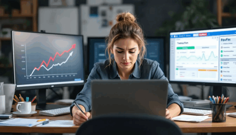 Equifax vs Transunion vs Experian - A small business owner is intently reviewing credit reports from the three major credit bureaus: Experian, TransUnion, and Equifax. The owner is evaluating the unique data and payment history reported by each bureau to make informed lending decisions and monitor for any suspicious activity.